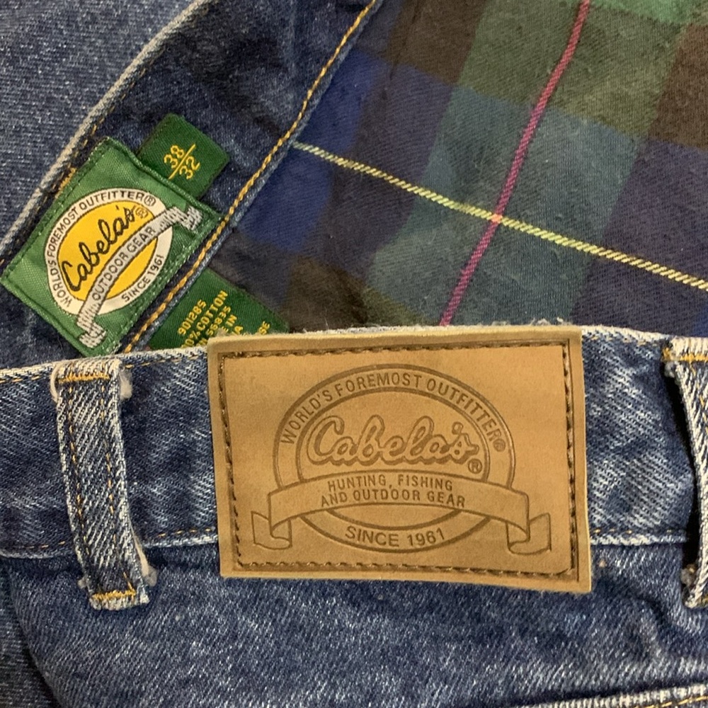Cabela’s Men’s High Rise FLANNEL Fully Lined Jean 28/32